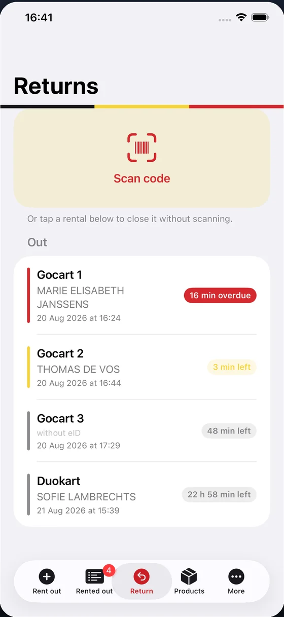 Scan the code and you are done