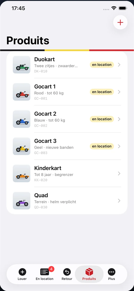 Votre propre liste de produits